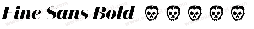 Fine Sans Bold字体转换